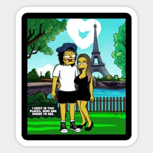 making love in paris Sticker